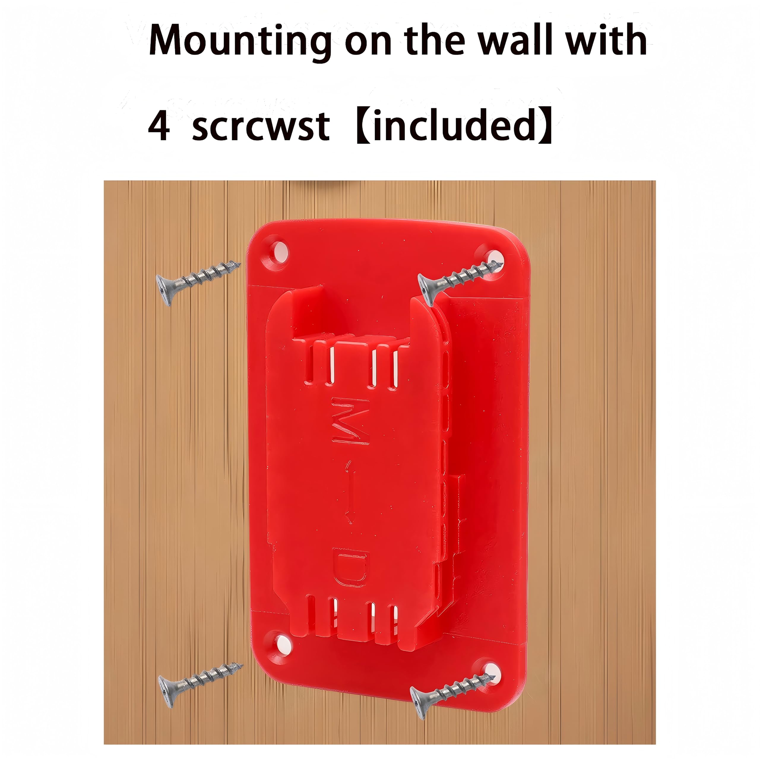 8 Pcs Universal Tool Holders Wall Mount Compatible with M18 18V tools,Also Compatible with Dewalt 12V and 20V Tools(with screws) — Amazon image 2