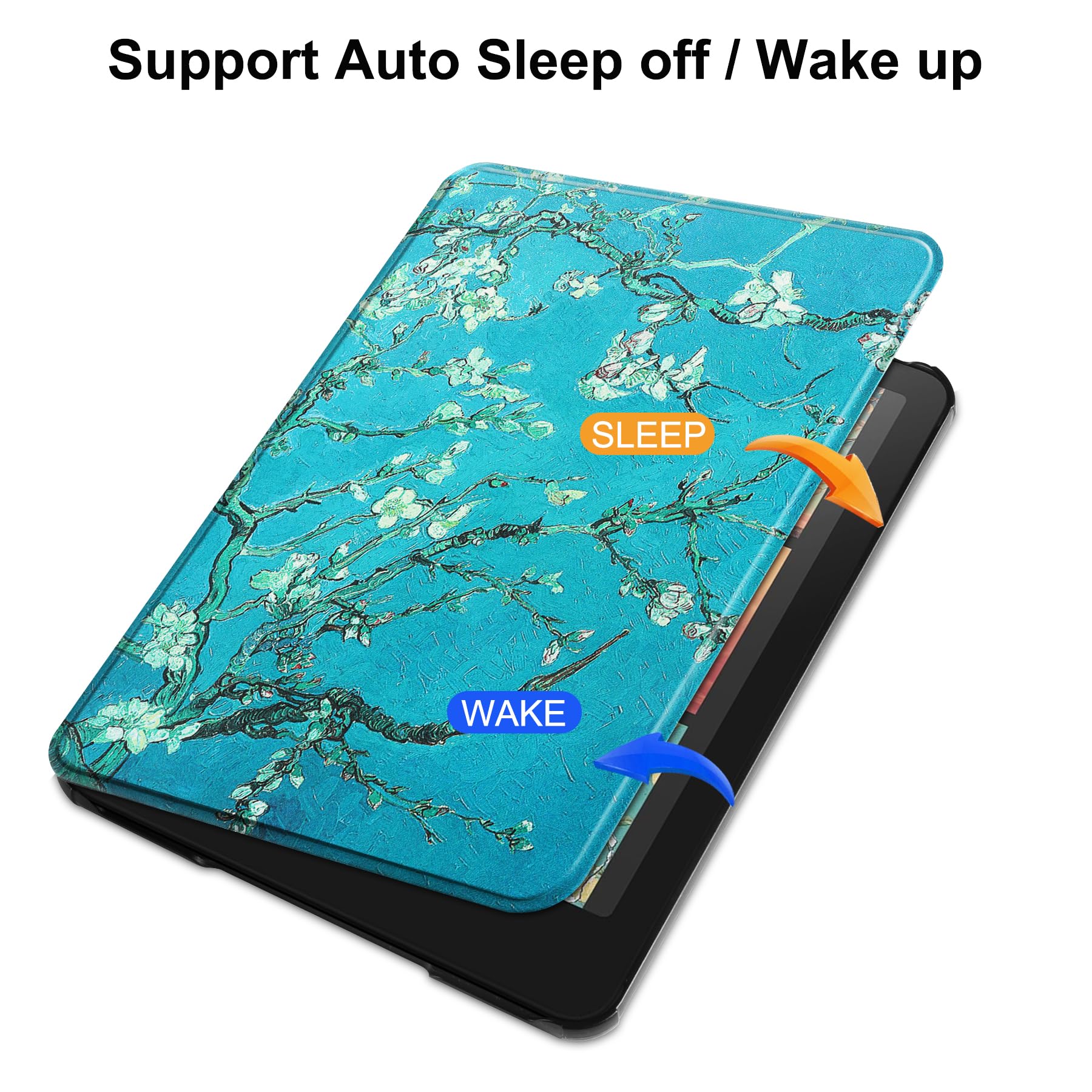 HGWALP Case for 7 inch Kindle Paperwhite(12th Generation, 2024)&Kindle Colorsoft Signature Edition (1st Gen,2024),Slim Lightweight Shell Protective Cover with Auto Sleep/Wake for Kindle Paperwhite-AF - 3