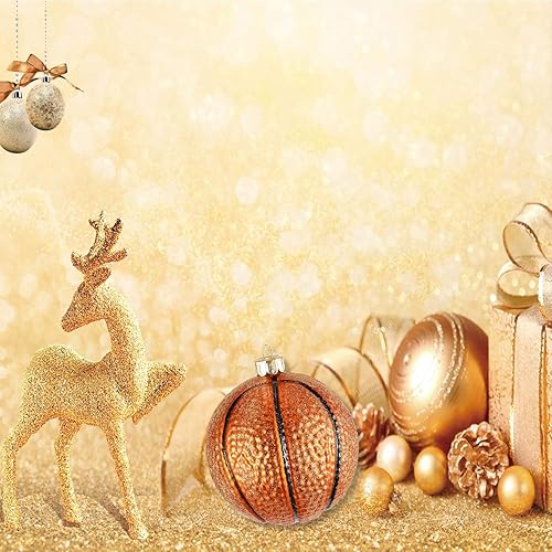 Vista 42 de Adorno de golf de Navidad de 3.15 pulgadas, adornos de bola de Navidad soplada de vidrio para decoración de árbol de Navidad 2023, bolas de adornos