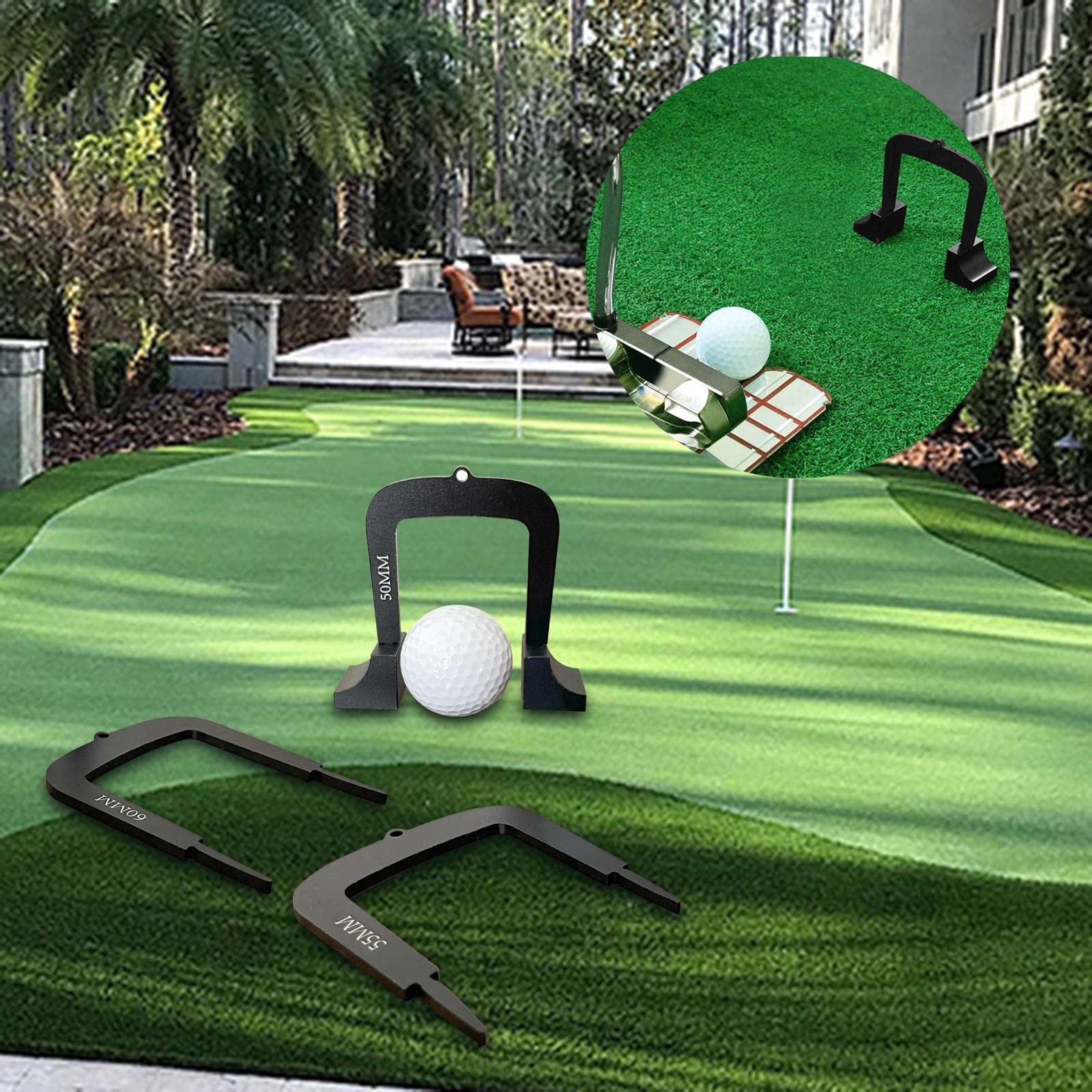 Perfeclan Portería para Putter de Golf, Accesorios de Práctica