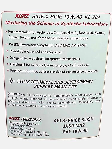 Miniatura 3 de Kits de cambio de aceite Klotz KU, Negro -