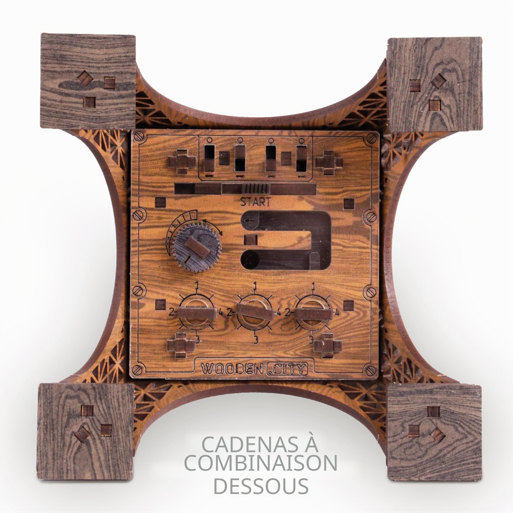 Wooden.City Boîte à Puzzle en Bois Tour Eiffel – Puzzles 3D en Bois pour Adultes | Escape Room | Boîte à Tours en Bois Style Cluebox | 180 pièces | Fabriqué dans l'UE