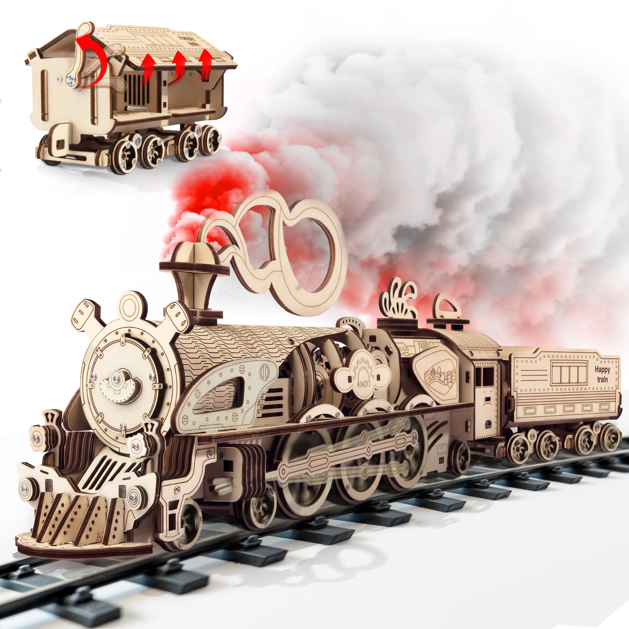 Amazon.com: Fuiltee 3D Wooden Puzzles for Adults, DIY Mechanical