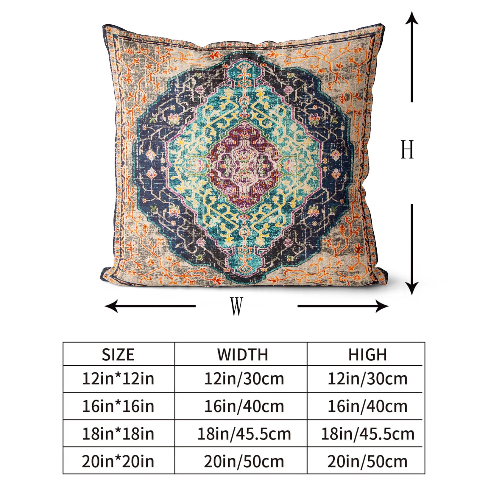 Snylcce Boho Throw Pillow Covers Set of 2, Burlywoodt Antique & Vintage Design, Double-Sided Pattern - Image 3