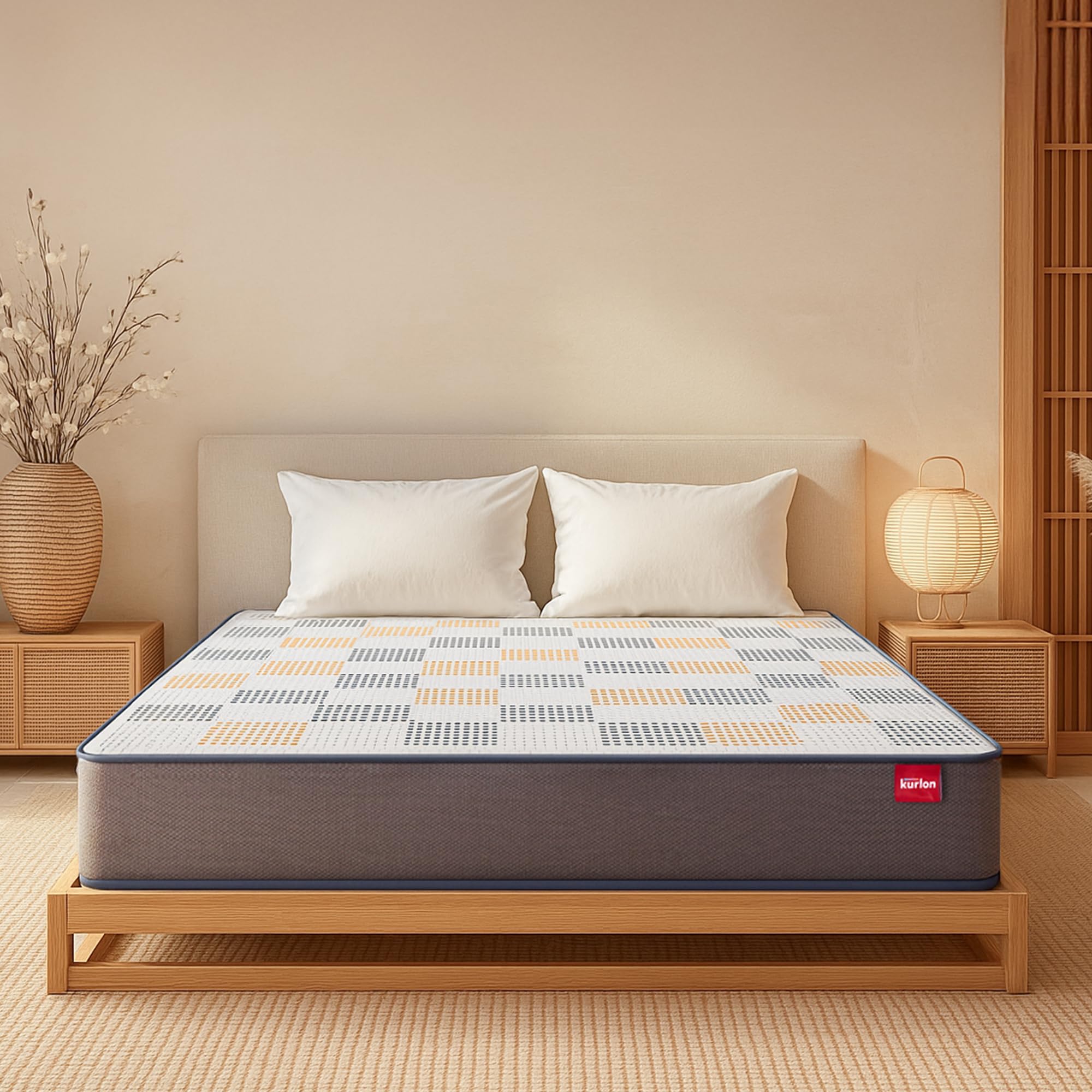 Kurl-On Dual Mattress | Dual Comfort | Soft & Firm Support | Dual Reversible Mattress | High Resilience (HR) Foam | Double Size Bed Mattress | 72x48x5 | 10 Yrs Warranty