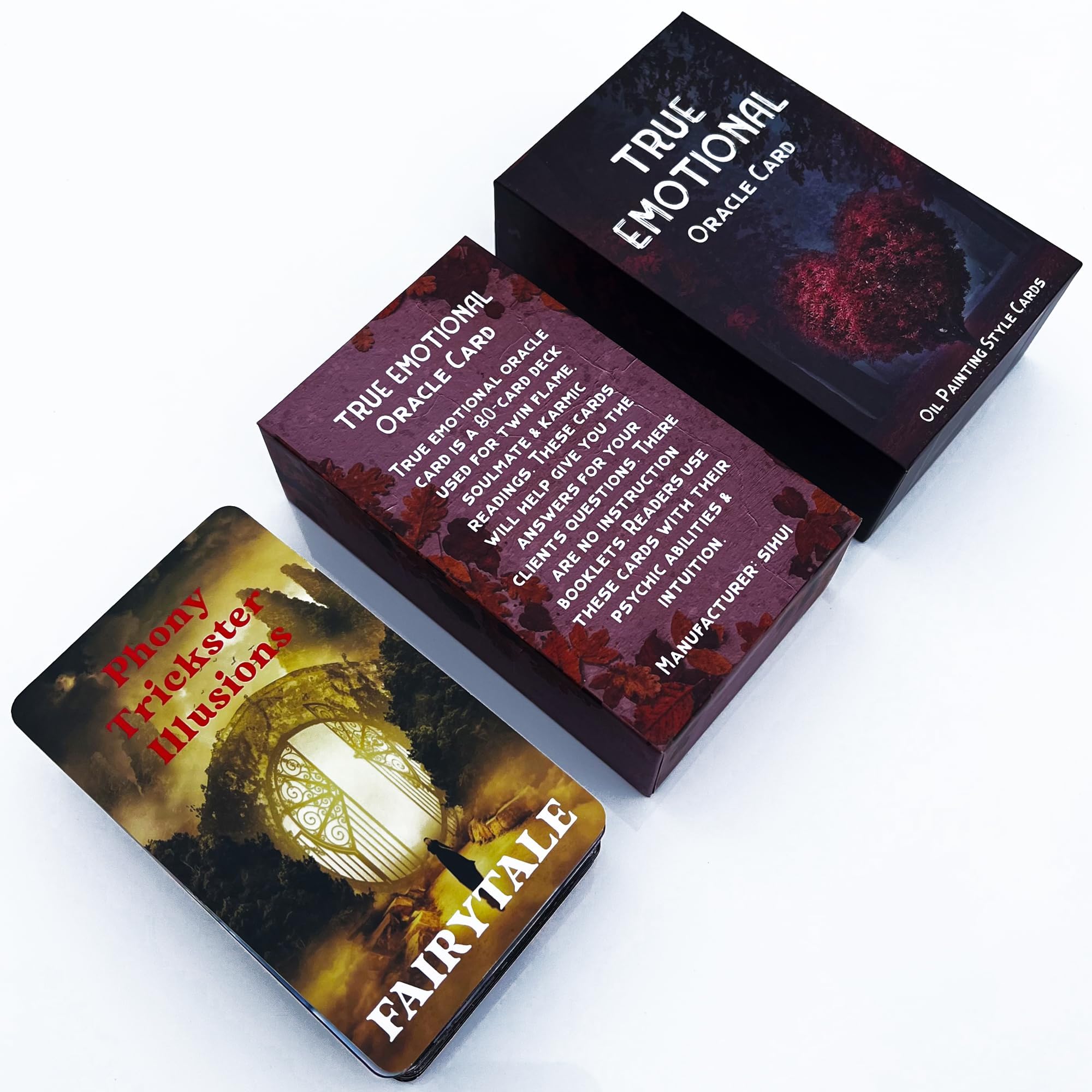 QCFQCF Twin Flame Oracle Cards, Soulmate Oracle Deck, Karmic Oracle Cards per principianti, arriverà al vero di qualsiasi situazione