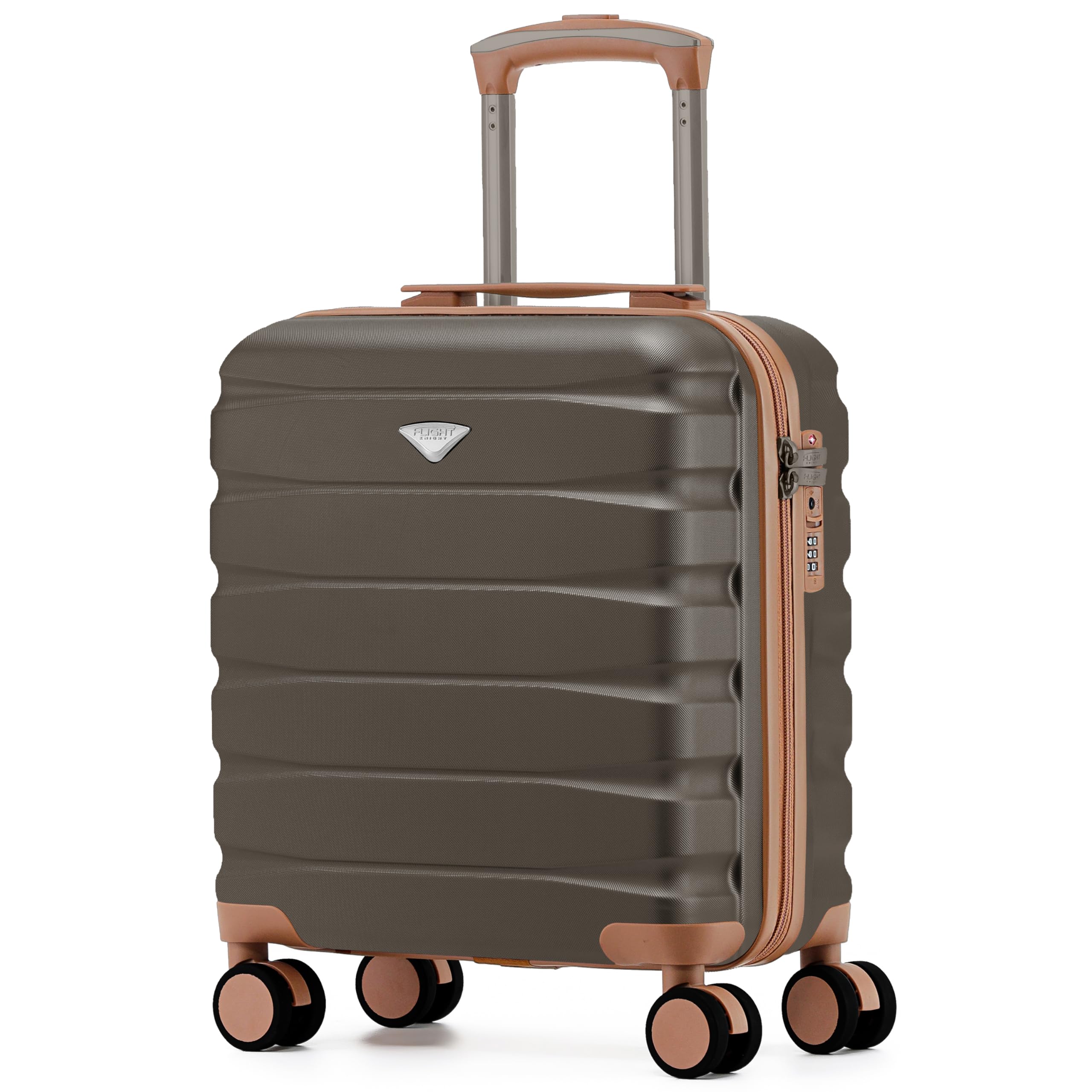Flight Knight Underseat Cabin Suitcase 45x36x20cm | Free Hand Luggage for EasyJet & Wizz Air | Lightweight ABS Hard Shell with 8 Silent-Glide Spinner Wheels | Max Space Travel Bag — view 304