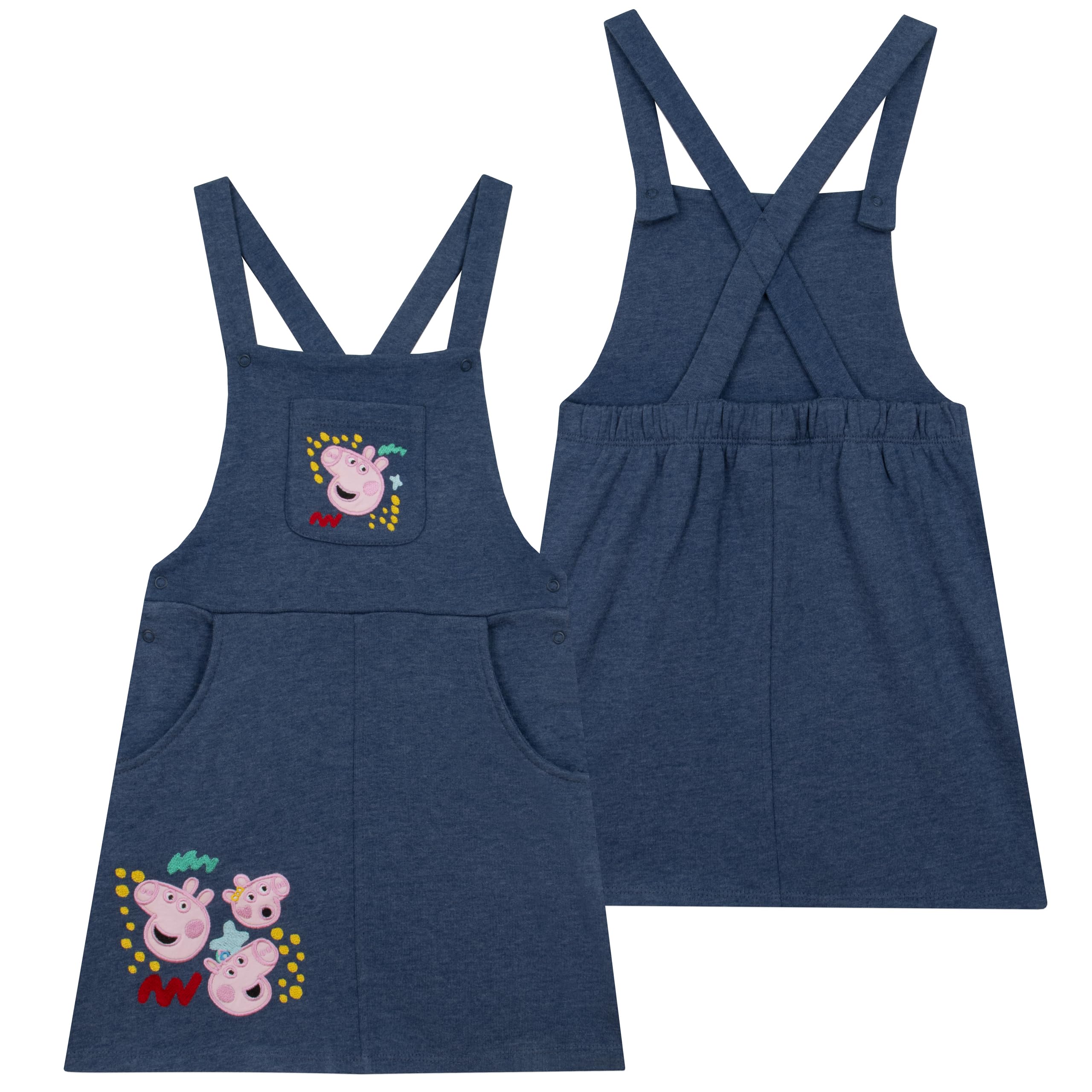 Peppa Pig Completo Vestito Bambina, Vestito con Maglietta Ragazza, Abbigliamento Bambina