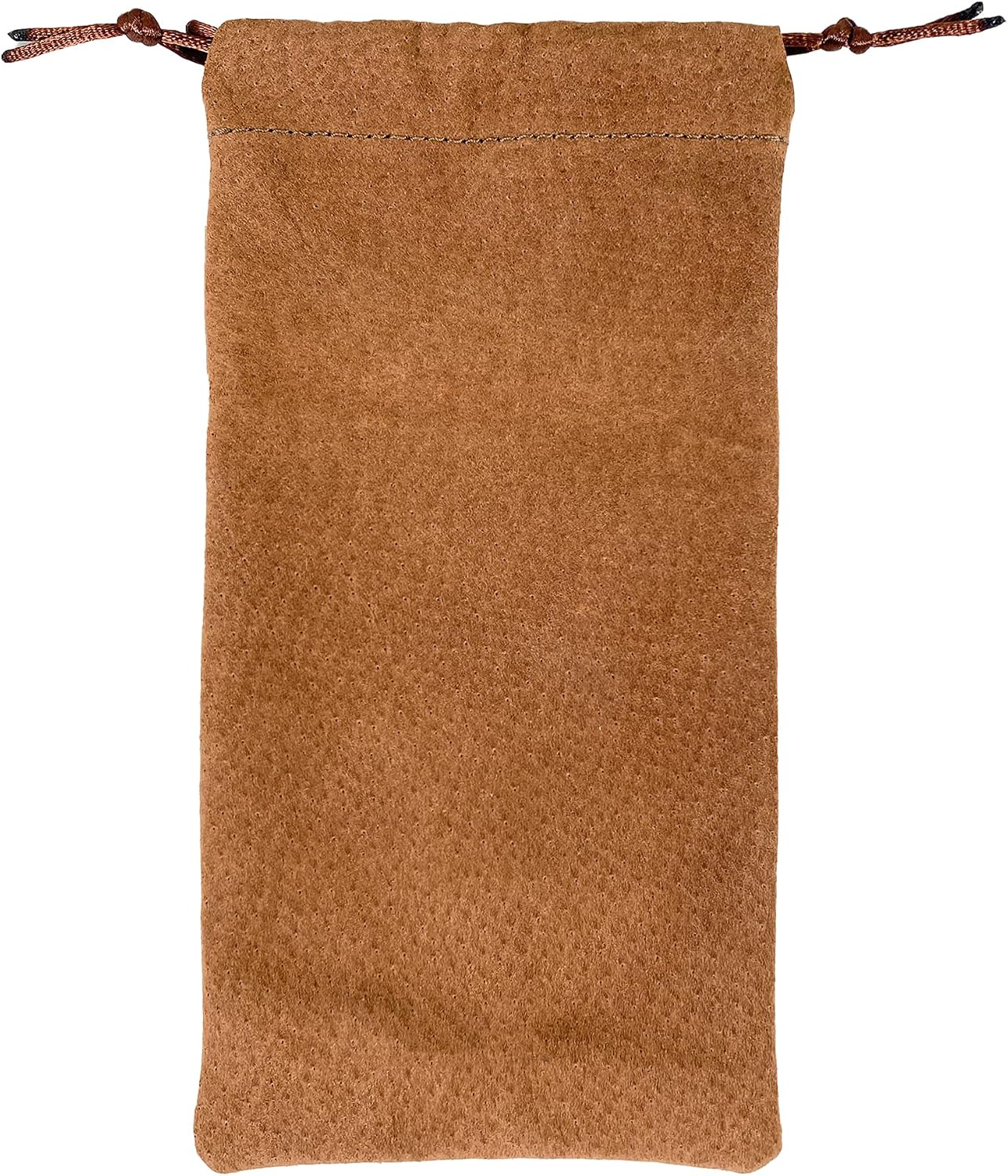 Hide & Drink, Drawstring Bag for Tobacco Pipe Handmade from Sheepskin, Multipurpose Storage for Travel (Cinnamon)