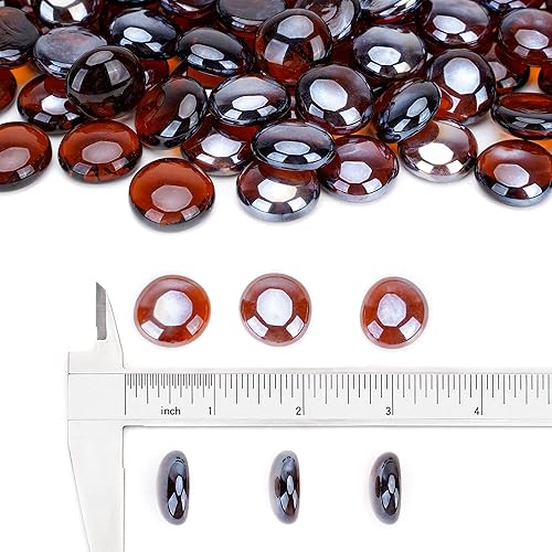 Miniatura 10 de Stanbroil Cuentas de vidrio de fuego de 10 libras, gotas de vidrio de fuego de 12 pulgada para chimenea  Juegos de troncos de gas  Paisajismo