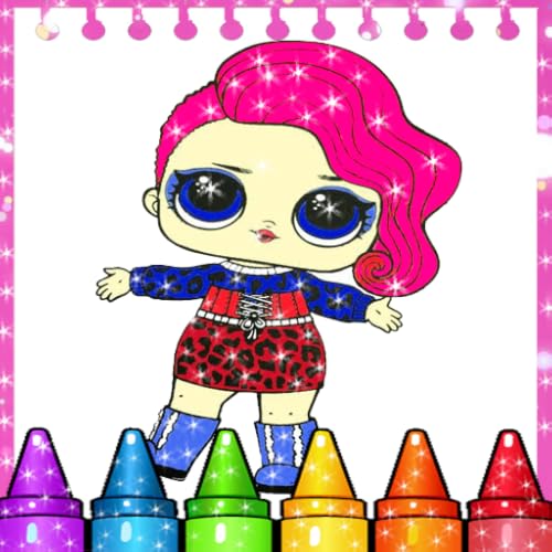 Glitter Dolls Coloring Book