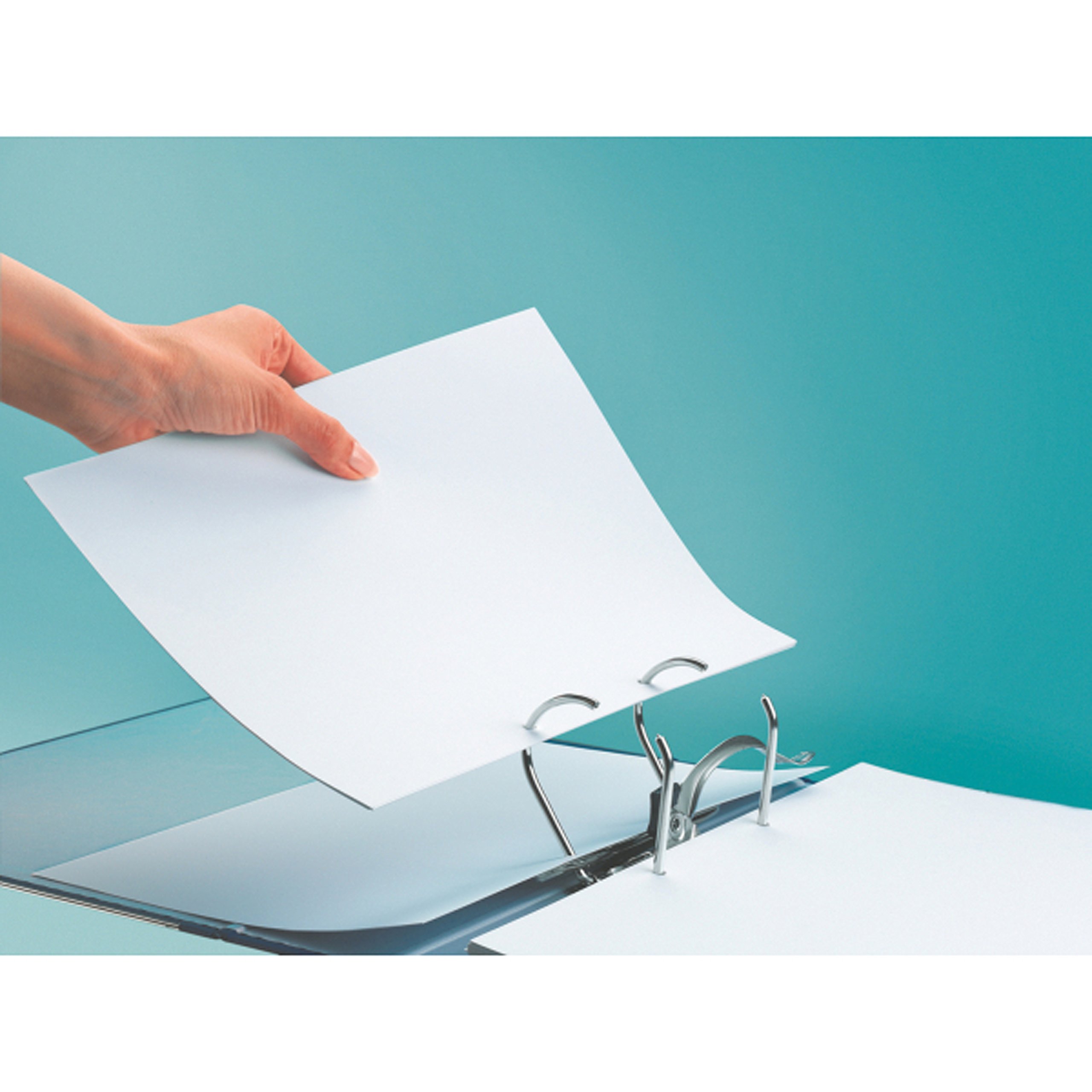 Leitz Qualitäts-Ordner 180° Active Style in gebürsteter Alu-Optik, A4, runder Rücken, 8,2 cm Breite, Gummibandverschluss (5er Set, Alle 5 Farben)