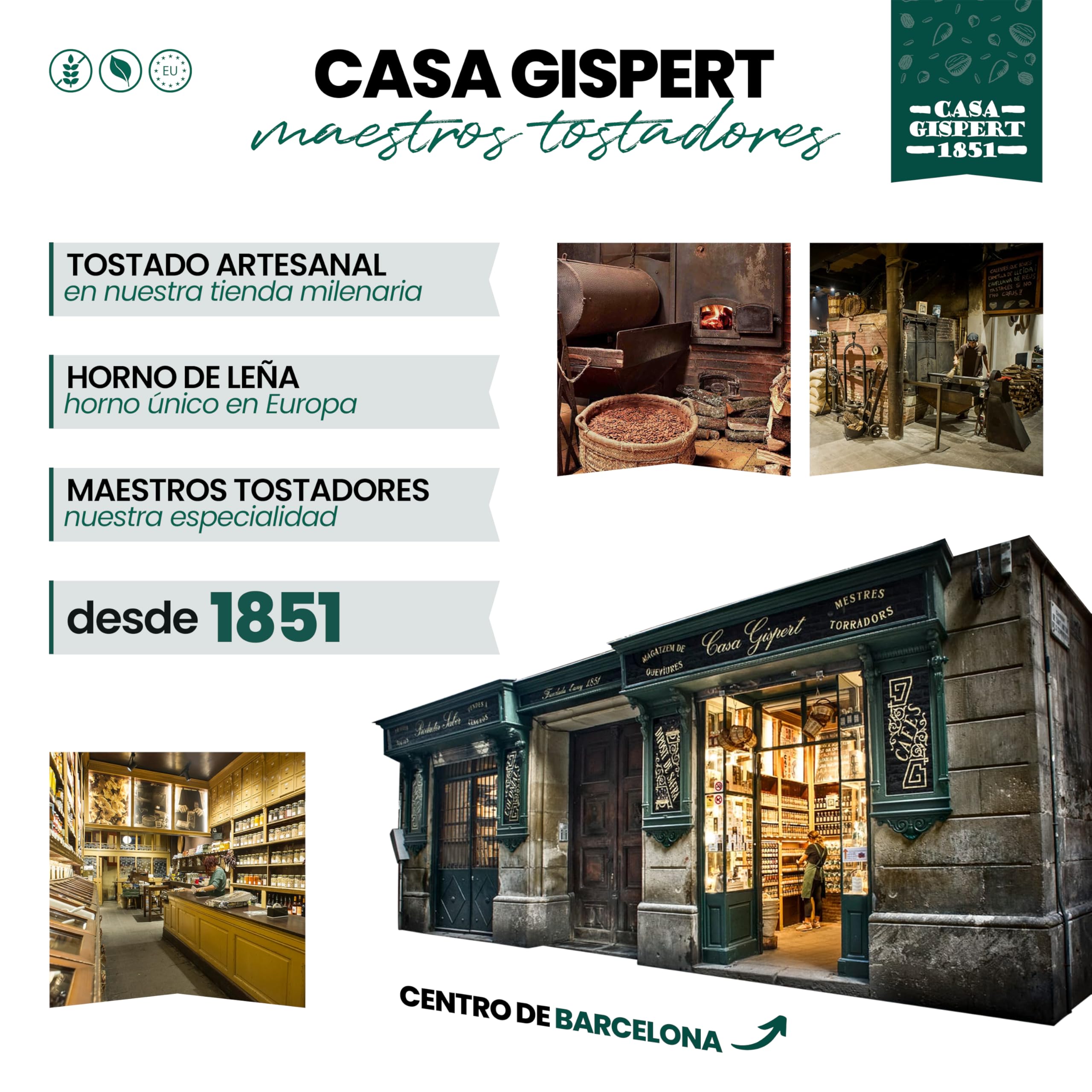 Casa Gispert - Piñones del País Naturales Sin Cáscara - Piñón Mondado - Sin Gluten, Vegano - 500 gr