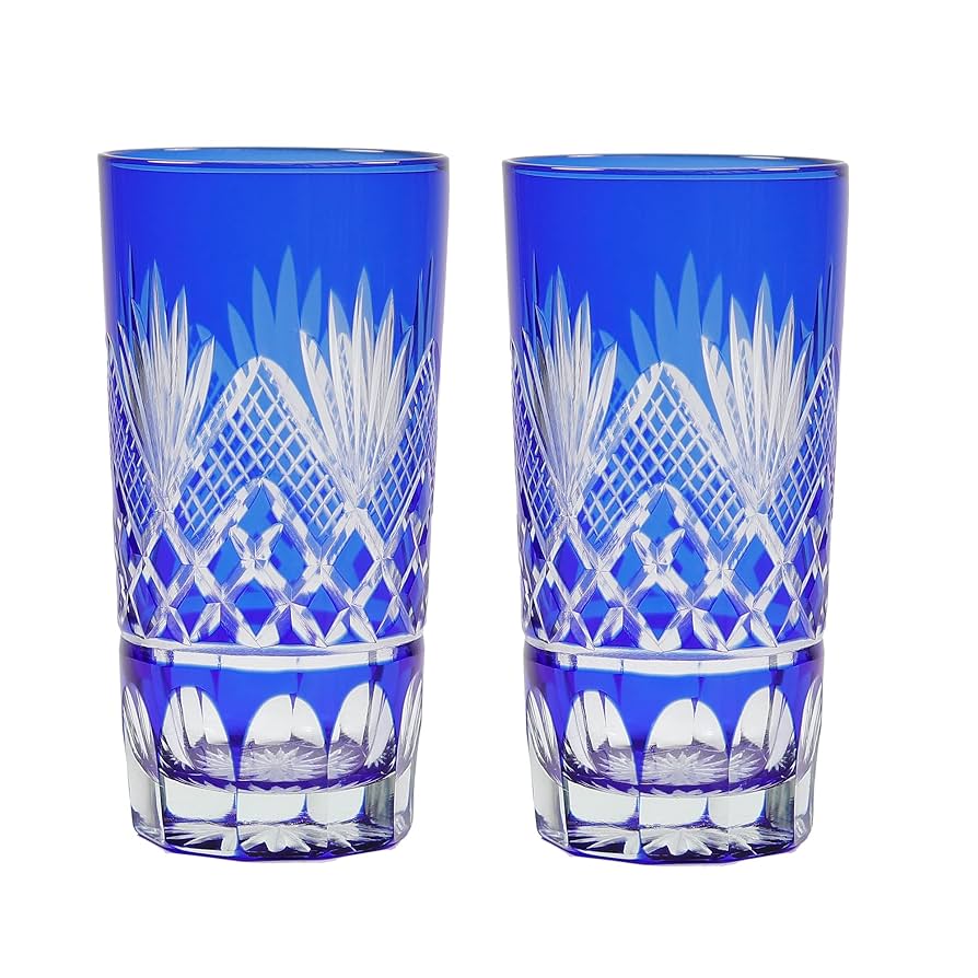キリコのグラス？。 Amazon | 切子グラス 硝子グラス キリコ 重ね矢来魚々子紋 2個