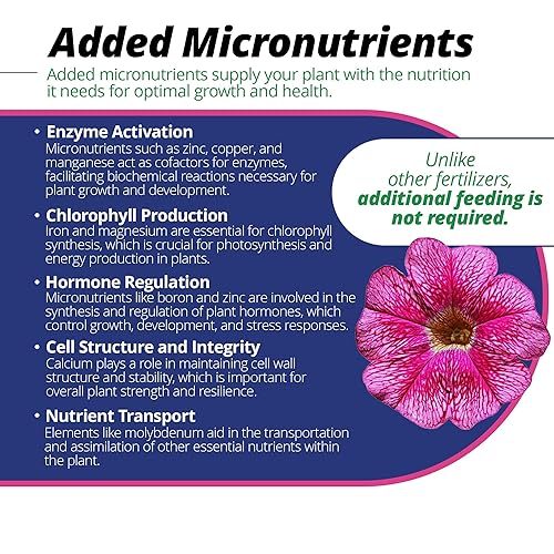 Miniatura 3 de Jack's Classic 20-6-22 Fertilizante soluble en agua para alimentación de petunia con micronutrientes para proporcionar anuales verdes exuberantes,