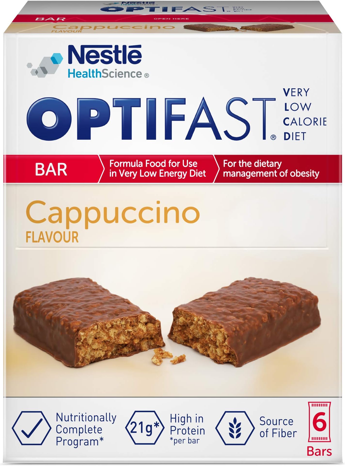 Very Low Calorie Diet Bar Cappucino Flavor, 390gm