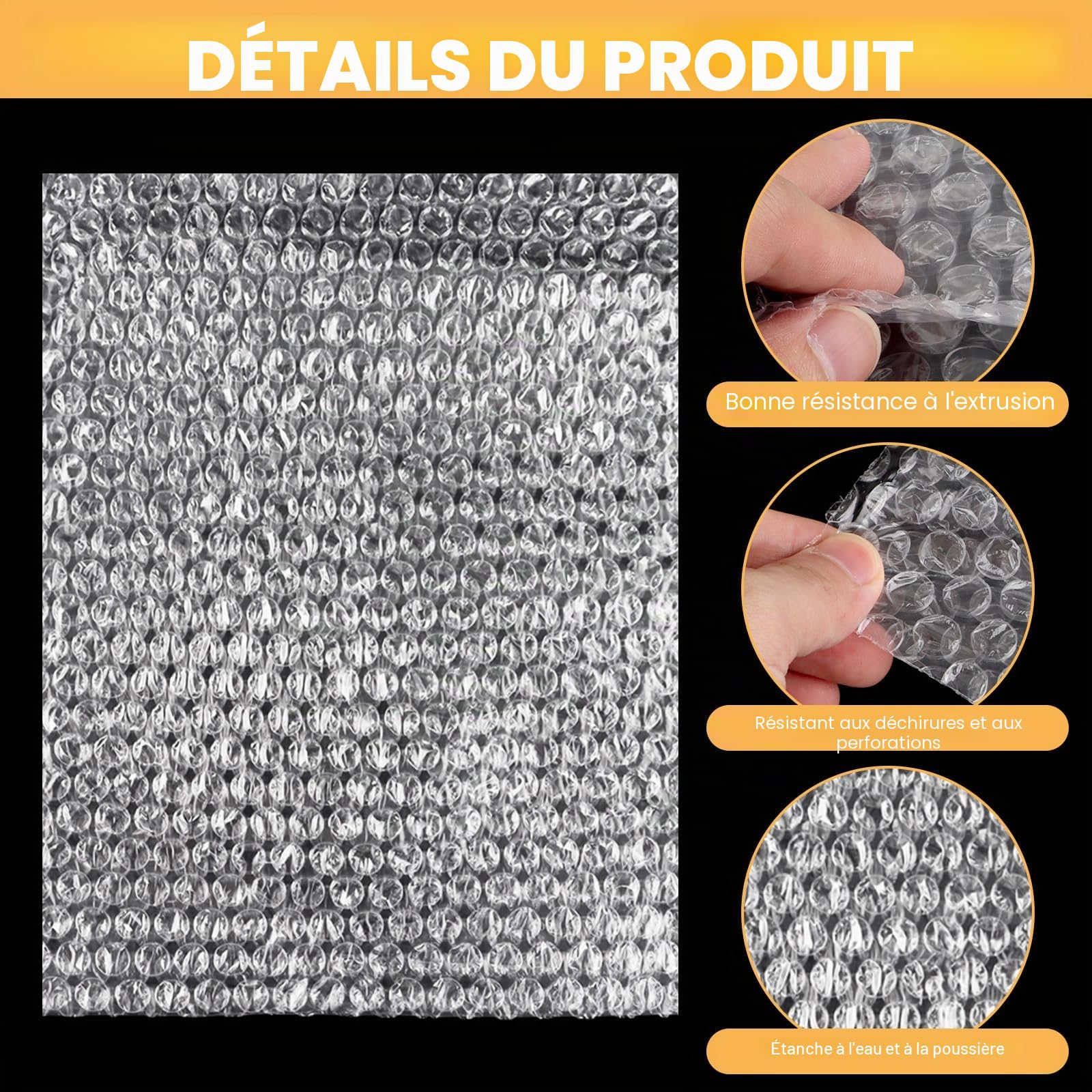 Lot de 200 Pochettes à Bulles 15x20cm, Sacs de Protection Antichoc en Plastique à Bulles pour Expédition, Enveloppes à Bulles pour Objets Fragiles, Emballage, Transparent