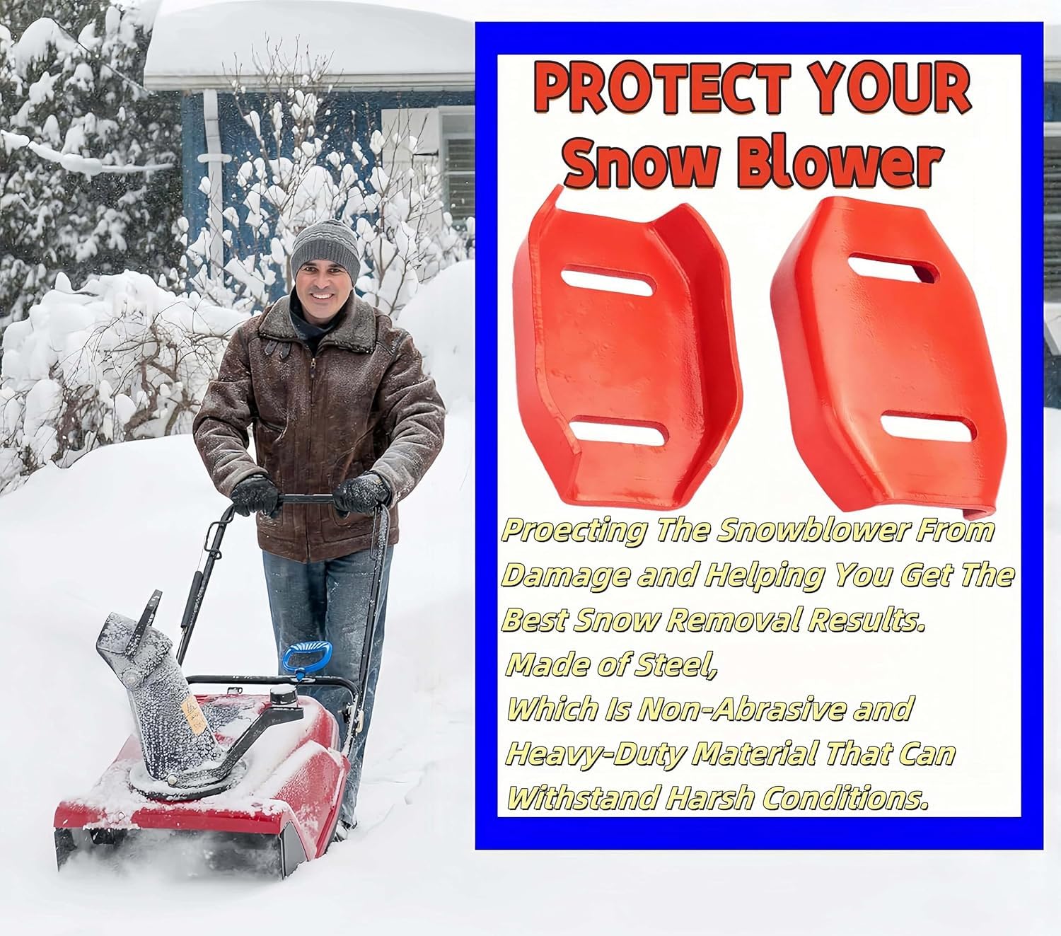 Snow Blower Skid Shoes - Genuine Original Replacement Part 02483859 24599 Fits Ariens Deluxe Compact St Series Snowblowers Snow Blower Skid Shoes - Genuine Original Replacement Part 02483859 24599 Fits Ariens Deluxe Compact St Series Snowblowers