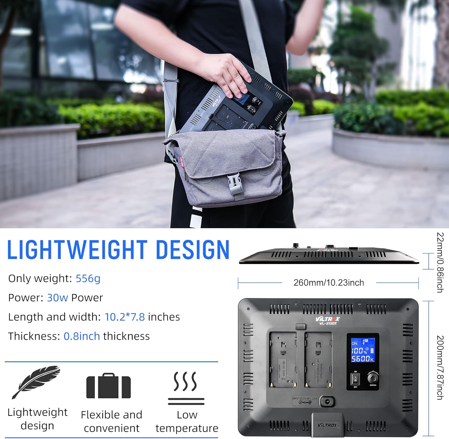 🔥 Crazy Deals VILTROX VL-200T Bi-Color Dimmable LED Video Light with Remote Wireless Control,Ultra Thin 3300-5600K CRI95+ Studio Photography Panel for Photography TikTok YouTube Twitch Live Streaming Zoom Meeting Best Promo VILTROX VL-200T Bi-Color Dimmable LED Video Light with Remote Wireless Control,Ultra Thin 3300-5600K CRI95+ Studio Photography Panel for Photography TikTok YouTube Twitch Live Streaming Zoom Meeting