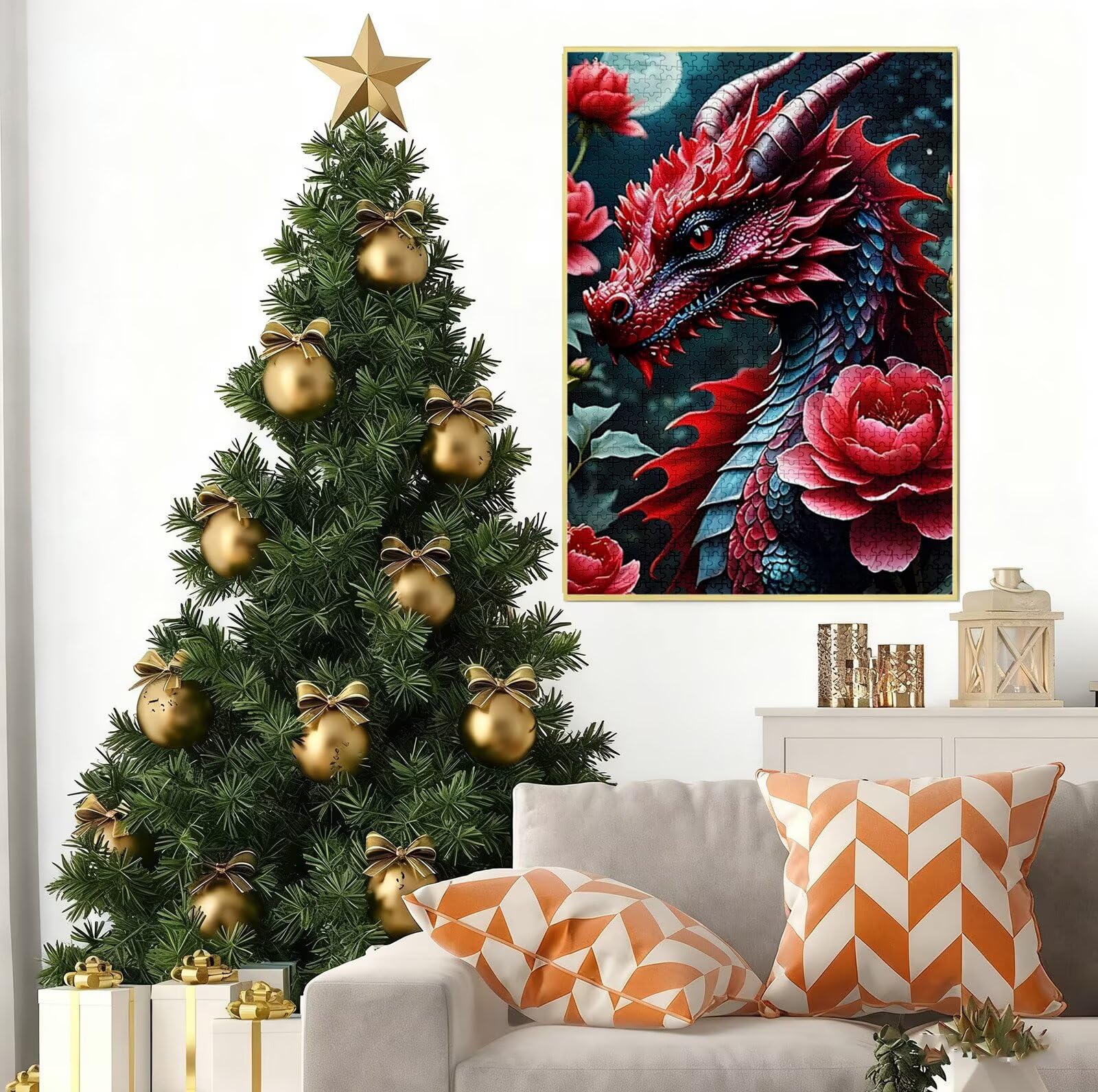 Puzzle 5000 Pezzi per Adulti e Ragazzi, 3 4 5 Anni Puzzle Dinosauro 6 7 8 Anni Giochi Educativi Sostenibili Con Per Adulti Da Gioco in Legno Di Alta Qualità Jigsaw Fiore per Gioco Familiare B-7973