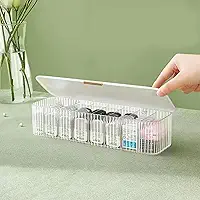 Organizador de lentes de contato diário premium – armazene, proteja e organize suas lentes de contato para todas as marcas (branco)