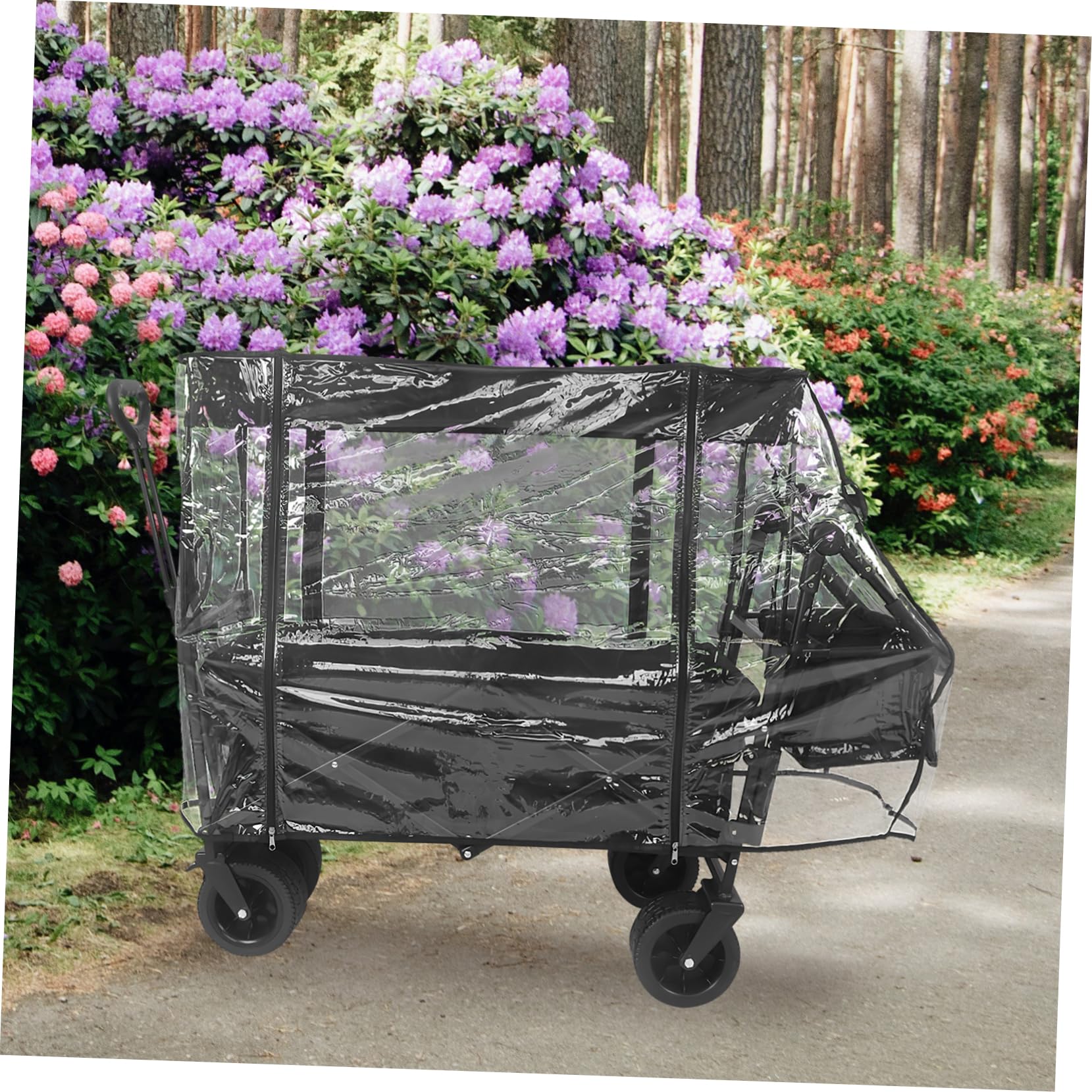 Transparente Regenhülle für Faltwagen PVC Regenschutz für Wagen | Herbst Geschenkideen, Wagenverdeck, Camping Regenschutz, Schützt vor Schmutz und Sonne