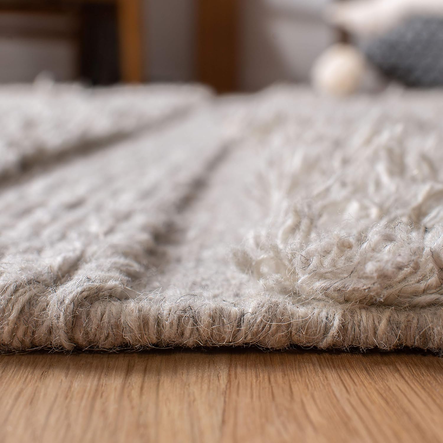SAFAVIEH Casablanca Collection Runner Rug - 2'3" x 8', Grey, Handmade Textured Wool Braided Tassel, Ideal for High Traffic Areas in Living Room, Bedroom (CSB450H)