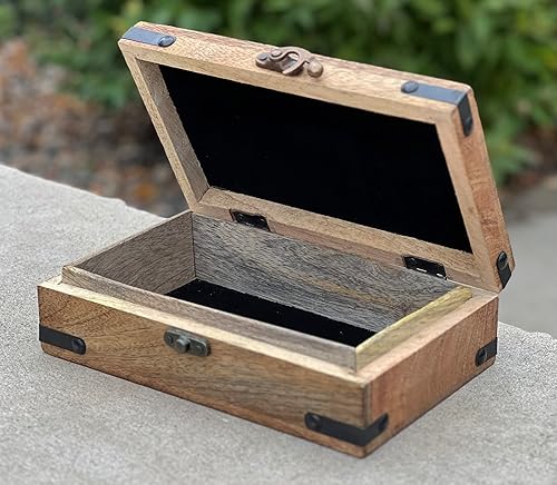 Miniatura 8 de KayJayStyles - Caja de almacenamiento de madera para la joyería, tallada a mano