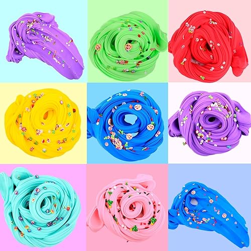 Miniatura 2 de Paquete de 7 limos de mantequilla de Navidad, slime de pastel para recuerdos de fiesta, slime perfumado para premios escolares, intercambio de