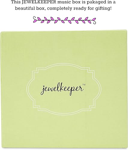 Miniatura 5 de Jewelkeeper Joyero musical con 3 cajones, diseño de unicornio arcoíris, The Beautiful Dreamer Tune