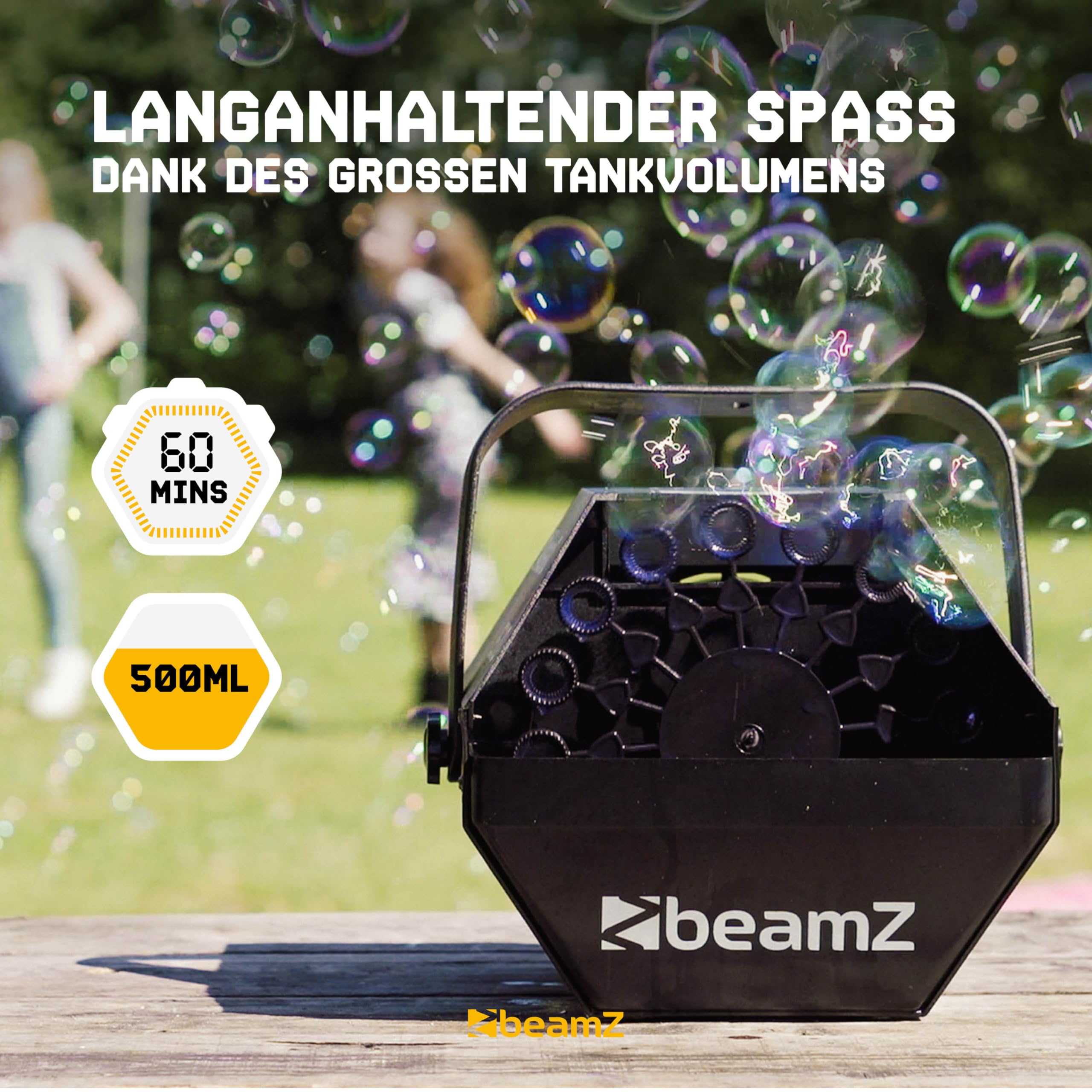 BeamZ B500 Seifenblasenmaschine 5L 25W 24 RPM Schwarz