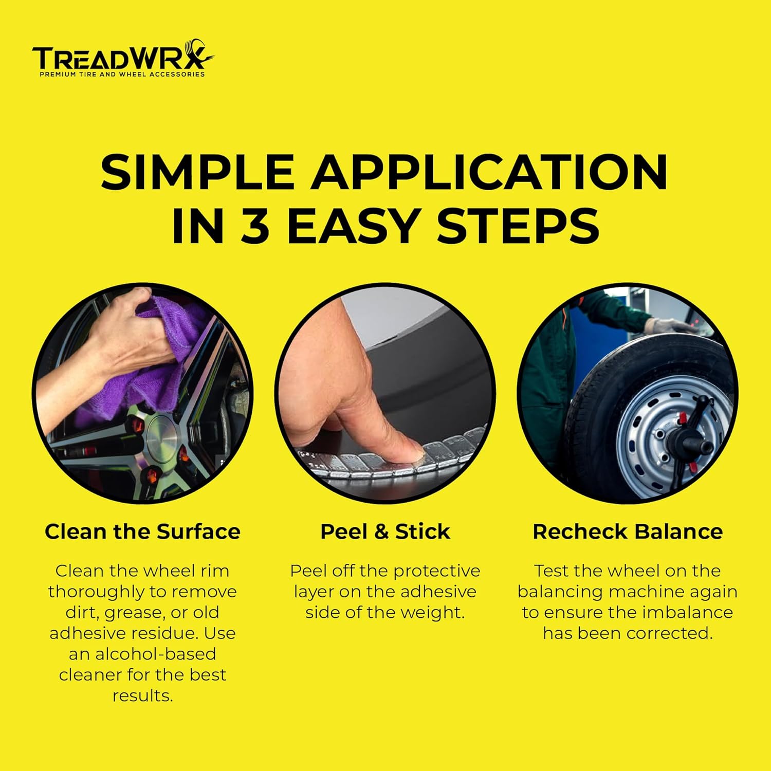 Black Adhesive Stick On Wheel Weights 1oz 108 Pc Lead-Free Non-Scratch Tire Balance Weights for Car Motorcycle Truck ATV Rim Safe Strong Grip Smooth Ride Fast Install No Tools