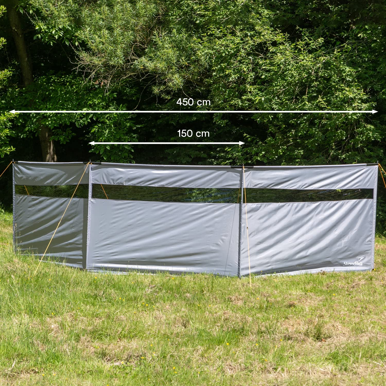 Skandika Bora Paravent de Camping 4,5 m / 6m |Brise-Vue avec mâts, Solide, sans Trou, Protection Solaire, clôture Mobile |Jardin, Plage, terrasse, Balcon