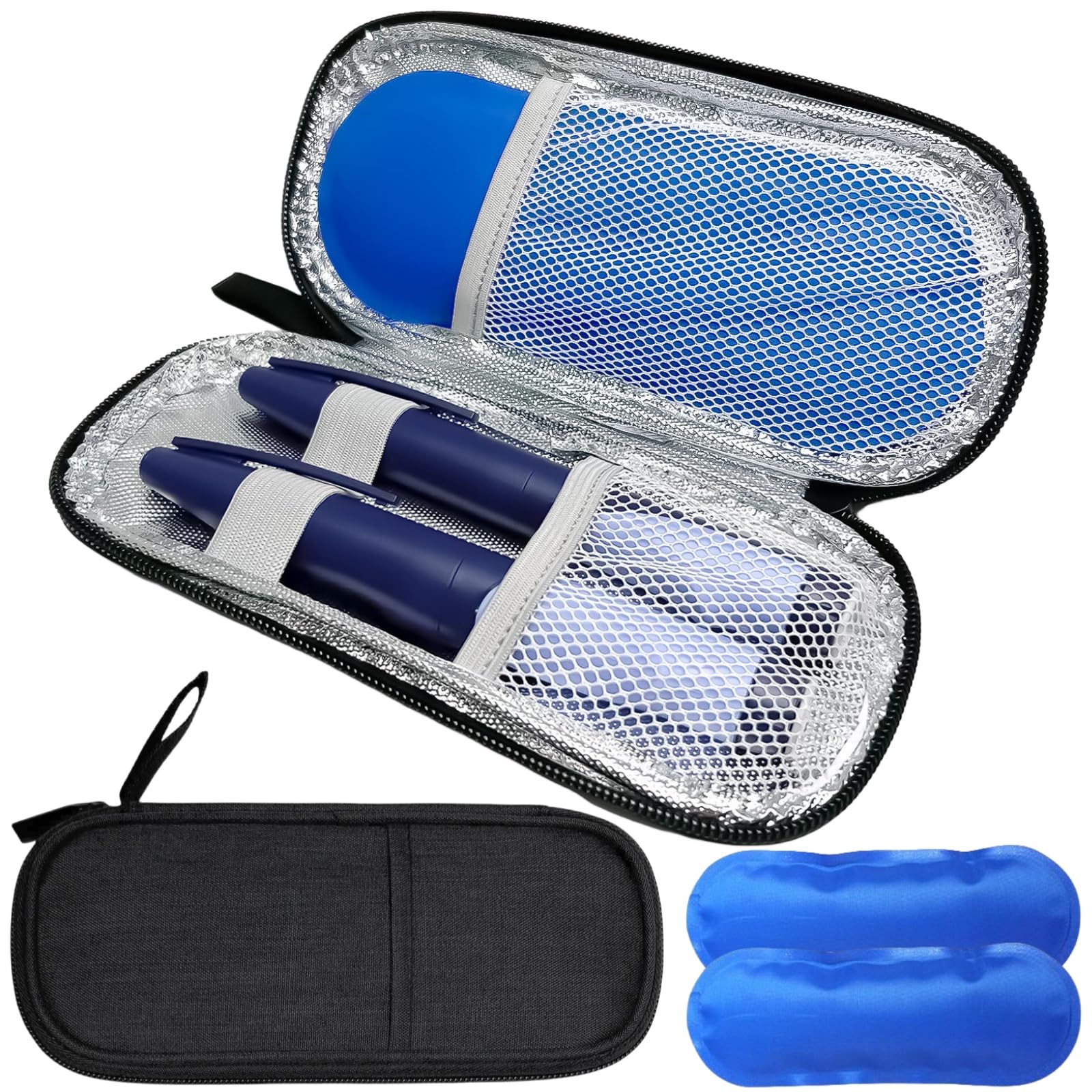 Bolsa Enfriadora para Insulina,Bolsa Viaje Insulina,Bolsa Pluma Insulina,Mini Enfriador Medicamentos para Viaje,Estuche Aislado para Insulina,Bolsa para Viajes Diabéticos,Bolsa Refrigeración Portátil