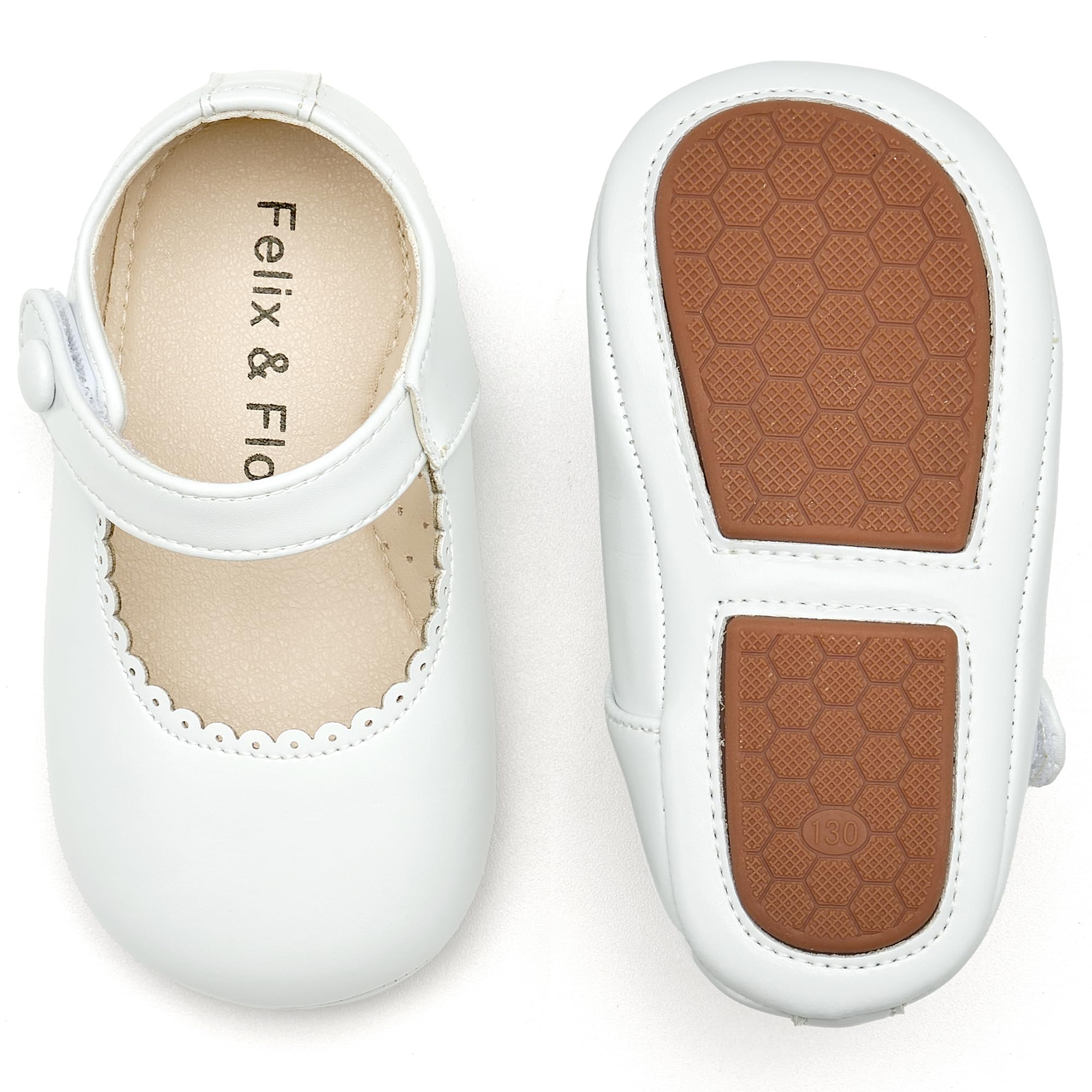 Soft Sole Baby Dress Shoes - Infant Baby Walking Shoes Moccasinss Rubber Sole Crib Shoes