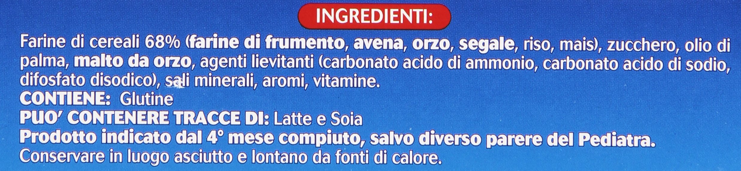 Nipiol - Biscottini 6 Cereali, 2 Minerali, 4 Vitamine - 4 pezzi da 360 g [1440 g]