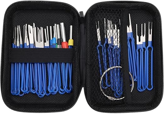 36PCS Terminal Removal Tool Kit Pin Extractor Tool Wire Connector Terminal Ejector Kit with a Protective Bag for Car Automotive Most Connector Terminal