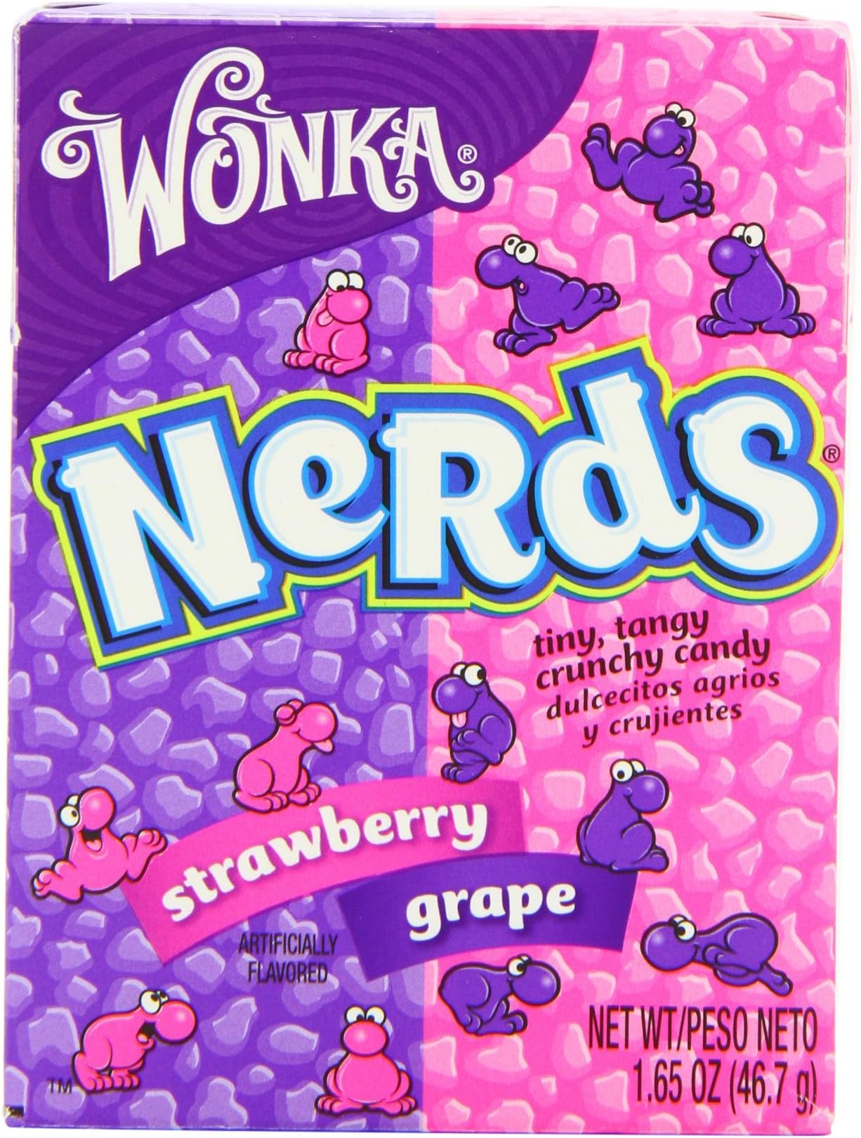 Wonka Nestle Wonka Nerds Grape and Strawberry 46.7 g (Pack of 9)