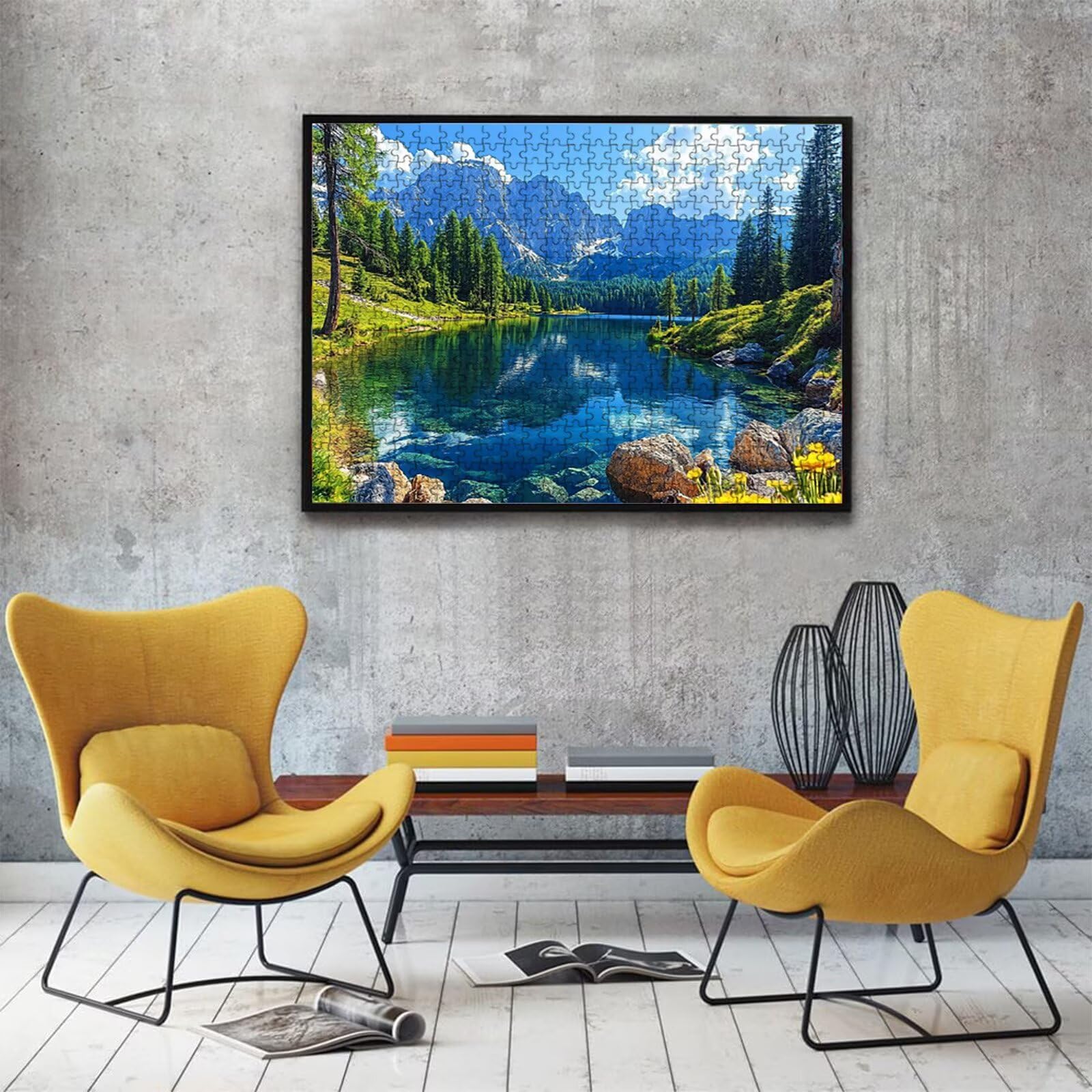 Puzzle lago Foresta(3), Puzzle Adulti 3000 pezzi, Puzzles Legno con Squisita Scatola di Imballaggio, Rompicapo per Esperti con Incastro Perfetto, Stampa Alta Definizione, Regalo per Adulti W3H-908