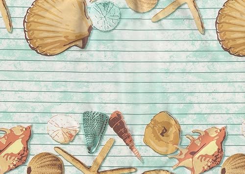 Miniatura 2 de Mainstay S Seashells - Mantel de vinilo, 60 x 102 pulgadas