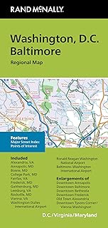 Rand McNally Washington DC/Baltimore MD Regional Map