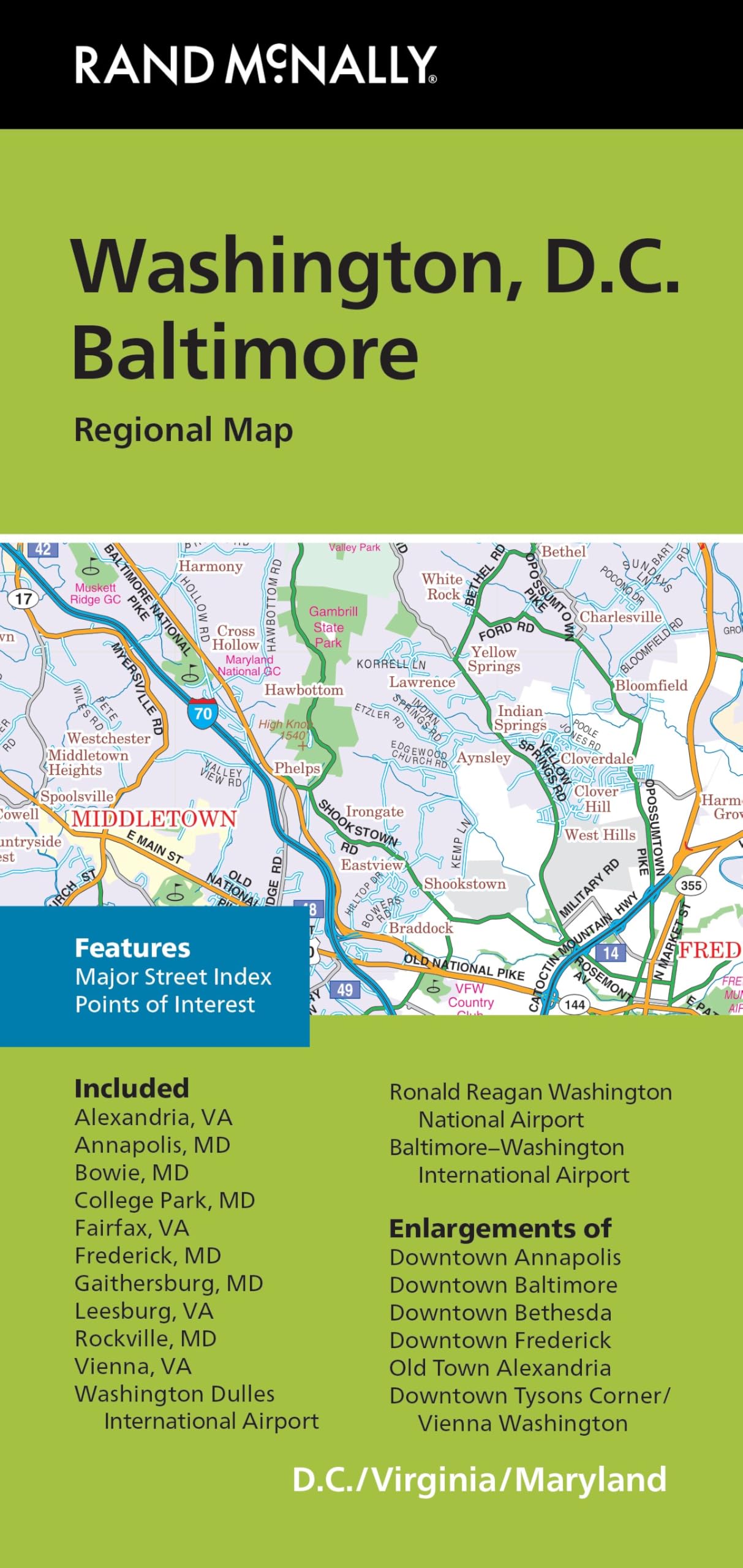 Washington D.C - Baltimore Regional Map