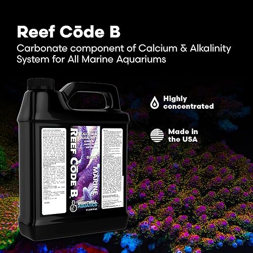 Miniatura 9 de Brightwell Aquatics Reef Code B - Sistema equilibrado de calcio y alcalinidad para todos los acuarios marinos de peces y arrecifes