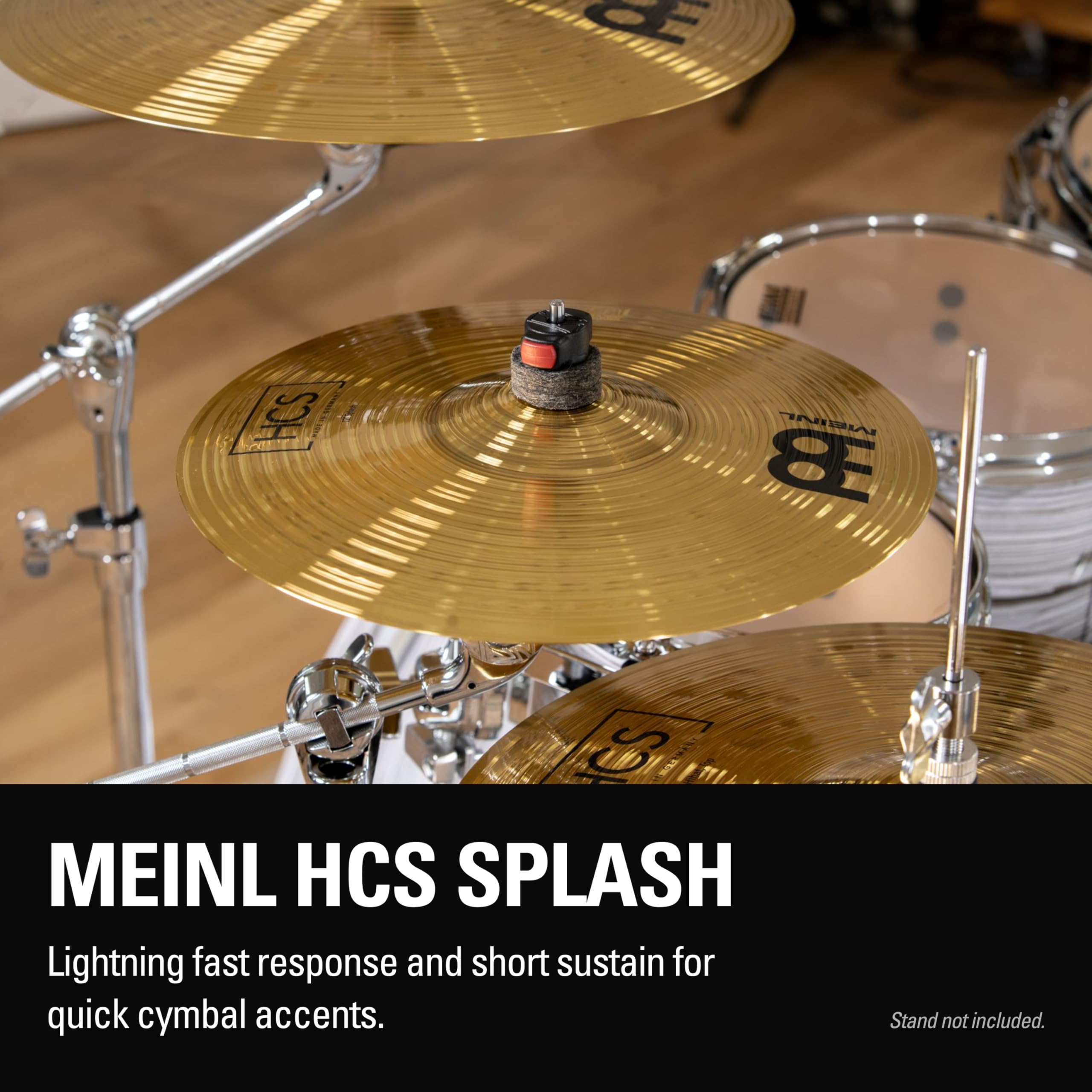 Meinl Cymbals HCS Splash 12" piatto per Batteria, Ottone, Made In Germany (HCS12S)
