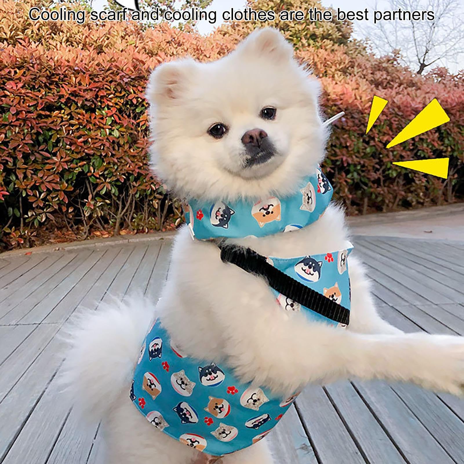 Kühlendes Bandana für Hunde, Coole Welpenkleidung, Wärmeentlastung, Welpenweste für Outdoor-Spaziergänge, kühlendes Kätzchen-Bandana