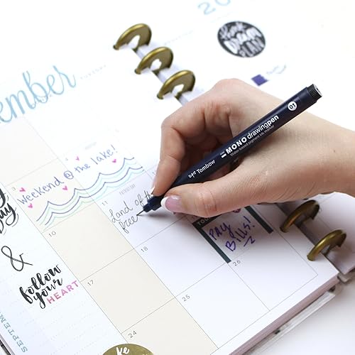 Miniatura 7 de Tombow Bolígrafo de dibujo mono, tamaño de punta 01, paquete de 12