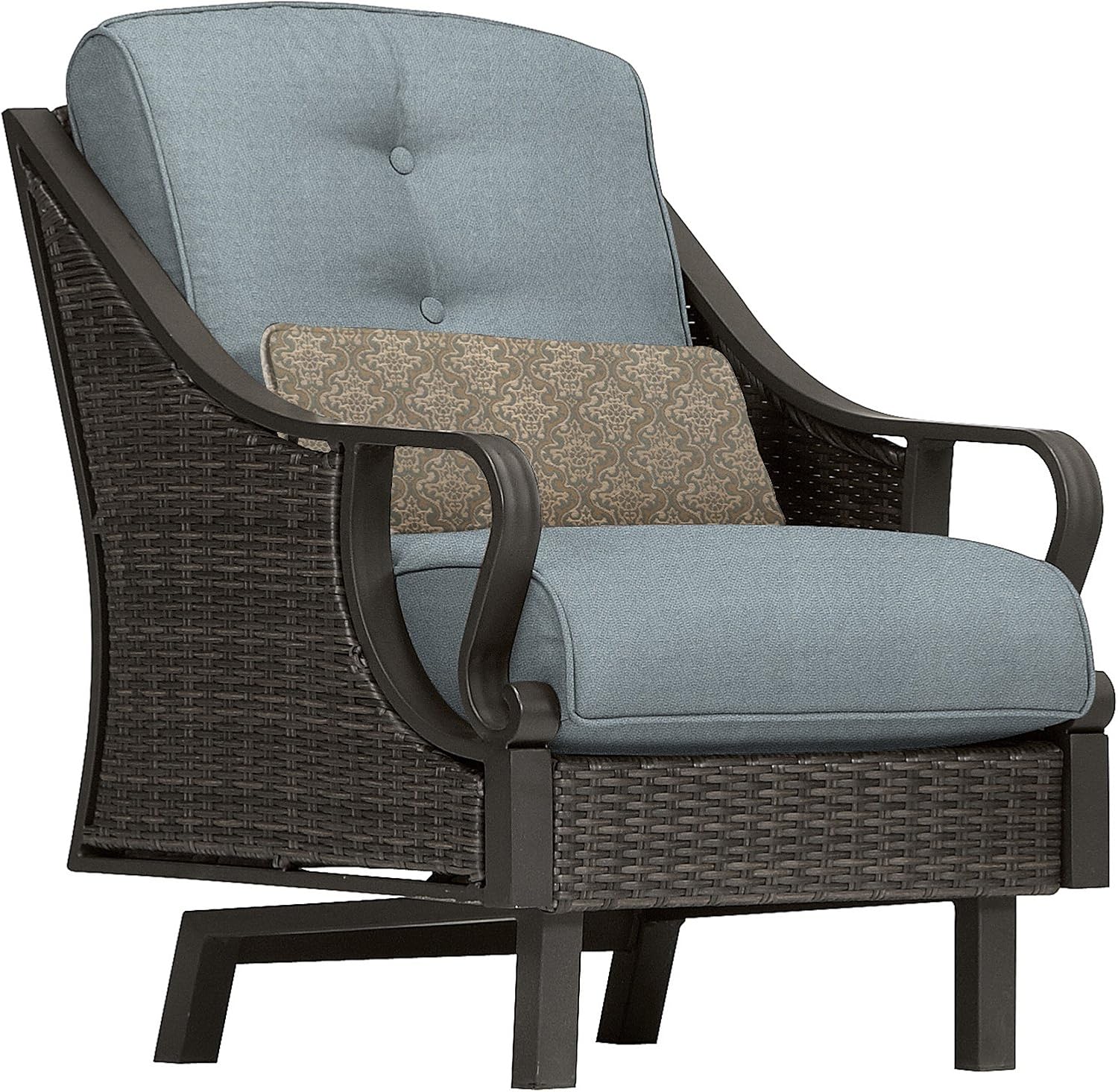 Hanover VENTURA4PC-BLU Ventura 4-Piece Patio Set, Ocean Blue Outdoor Furniture : Patio, Lawn & Garden