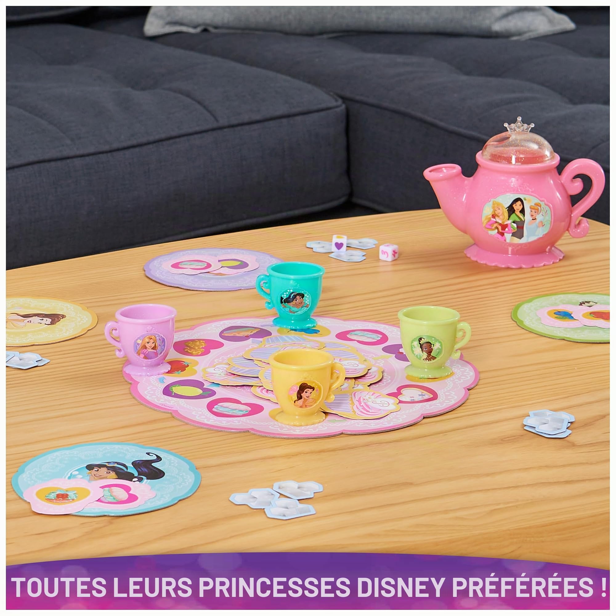 Spin Master Games Disney Princess Treats & Sweets Jeu de société pour Enfants et familles à partir de 4 Ans