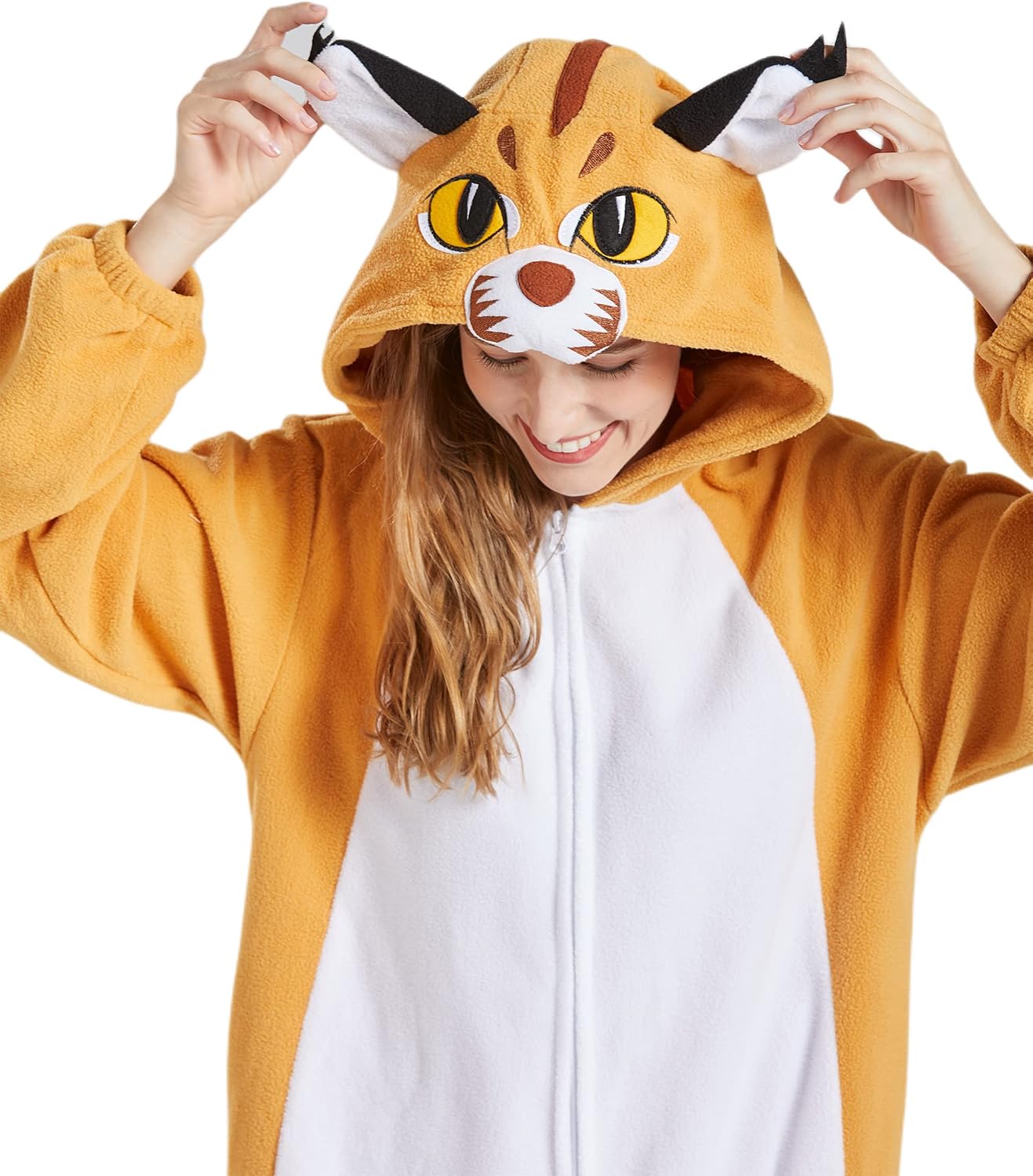SAMGU Adult Onesie Animal Halloween Cosplay Costume One Piece Pajamas for Women and Men