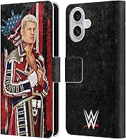 Vista 28 de Head Case Designs Officially Licensed WWE American Nightmare Flag Cody Rhodes Leather Wallet Case Compatible with Apple iPhone 7 Plus/iPhone 8 Plus
